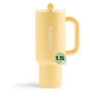 waterdrop® Borraccia Termica con Cannuccia 1.1 Litro - Freddo per 12 Ore -, Acciaio inox senza BPA, Tazza Termica, Thermos Cup, Bicchiere Cannuccia, bottiglia acqua