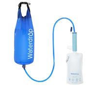 Waterdrop Cannuccia Filtra Acqua con Borsa Acqua a Gravità, Sistema di Filtraggio da Campeggio Portatile, Purificatore per Acqua Potabile per Emergenza Escursione Viaggio Backpacking