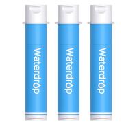 Waterdrop Cannuccia Filtrante Portatile da Campeggio, 0,1 Micron, 3 Pezzi