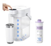 Waterdrop Distributore istantaneo del filtro dell'acqua di riduzione TDS, lanciatore ricaricabile del filtro dell'acqua a 5 stadi, migliora istantaneamente il sapore