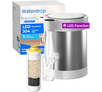 Waterdrop ED09W Dispenser Filtrante Elettrico in Acciaio con UV, 5,3 L