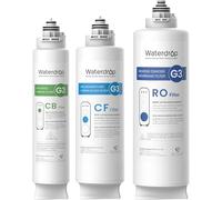 Waterdrop Filtro di Ricambio G3, per - - Sistema ad Osmosi Inversa, Confezione con 1 Filtro WD-G3-CF, 1 Filtro WD-G3-CB e 1 Filtro WD-G3-RO