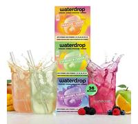 waterdrop® FUSION COLLECTION Cubetti per Acqua 36 Cubi (3x12) Mix di Frutta
