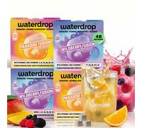 waterdrop® FUSION set Cubetti per Acqua 48 Cubi (4x12) Mix Frutti Tropicali e di