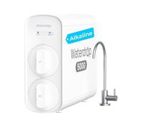 Waterdrop G5P500A Sistema RO Alcalino con Minerali pH+, 500 GPD | Certificato NSF/ANSI 58 e 372, Riduce TDS, senza BPA, senza Serbatoio, Rapporto 2:1, per Famiglie con Acqua Dura