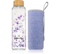 waterdrop® Borraccia per Acqua, Bottiglia in Vetro 600 ml, Con fodera in neoprene e chiusura ermetica, Lavabile in lavastoviglie, Senza BPA, Sostenibile e Riutilizzabile