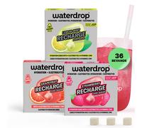 waterdrop® Microlyte Elettroliti Senza Zucchero 36 Cubetti per Acqua con 4