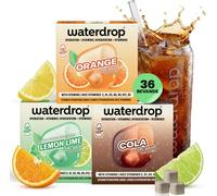Waterdrop® Set Microdrink, ARANCIA, COLA E LIME, 36 Cubetti Effervescenti, Insap