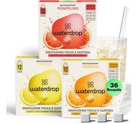 Waterdrop® Set Microdrink, ARANCIA, LIMONE E POMPELMO, 36 Cubetti Effervescenti