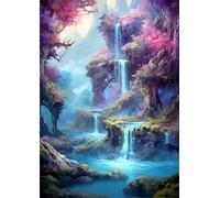 Waterfall 2000 Piece Jigsaw Puzzles for Adults, Colourful, Challenging & Brainteasing Adult puzzles 2000 Pieces River, Fun jigsaws for The Whole Family 40x28 inch