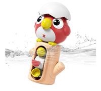 Waterfall Bath Toy, Powered Shower Water Toy, Suction Cup Mount 4.14x3.35x7.49 inches, Rotating Waterwheel Design, Ideal for Hotel, Apartment, Swimming Pool, Vacation Home, Daily Bathing Fun