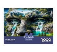 Waterfall Tears Jigsaw Puzzle,1000 Pezzi Classici, Per Adulti E Bambini Da 14 Anni E Più Giochi Educativi Ideale Per Amanti Dei Puzzle Esperti - Regalo Per Famiglia E Amici 70x50cm/1000pcs