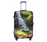 Waterfall Views - Copertura protettiva per trolley e valigia, antigraffio, 45,7 - 81,7 cm, adatta per viaggi, viaggi di lavoro, bianco, x-large