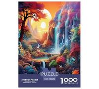 Waterfall Wonderland Jigsaw Puzzle Impossible 1000 Pezzi Decorazione Per La Casa. Rilassamento E Intelligence Per Adulti E Ragazzi Da 14 Anni 38x26cm/1000pcs