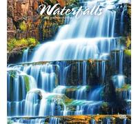 Waterfalls | 2027 12 x 24 Inch (Hanging) Monthly Square Wall Calendar | Plastic-Free | BrownTrout | Nature Rivers Lakes