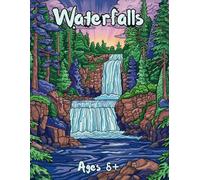 Waterfalls: Coloring Pages Featuring Waterfalls in Traditional, Mosaic, and Stained Glass Styles