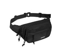 Waterfly Marsupio Fanny Pack: Marsupio Grande a Tracolla per Donne e Uomini con 5 Tasche con Cerniera, Marsupio Regolabile in Vita e alla Cintura per Viaggi, Ciclismo, Corsa, Escursionismo, nero, 9.06
