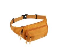 WATERFLY Marsupio: Grandi Marsupi a Tracolla per Donne e Uomini con 5 Tasche con Cerniera, Cinghia Regolabile, Marsupi da Cintura Hip Pack per Viaggi, Ciclismo, Corsa, Escursionismo, marrone chiaro