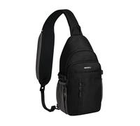 Waterfly Zaino a tracolla con tasche multiple, leggero, con RFID, antifurto, per uomini e donne, per viaggi, escursionismo, ciclismo, campeggio, sport all'aria aperta, Nero , Formale