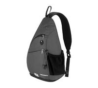 Waterfly Zaino Monospalla Sportivo Sling Bag Zaino Spalla per Uomo, Donna (Grigio Scuro)