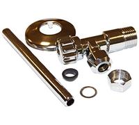 Waterful T317801 Rubinetto per Cassetta a Squadra con Cannuccia 1/2"