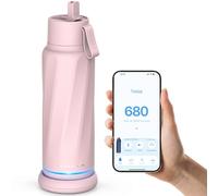 WaterH Vita Smart - Borraccia con promemoria per bere acqua, senza BPA, isolata sottovuoto, con cannuccia, Bluetooth, ideale come regalo (510 g)