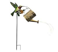 Watering Can Solar Light,Outdoor Solar Powered Lighting,Weatherproof Hummingbird Watering Can Lanterns | for Backyard Patio Lawn Walkway