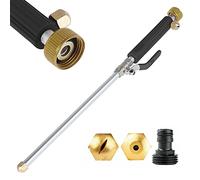 Watering High-Pressure Water Gun, Lancia ad Acqua ad Alta Pressione, Pressure Power Washer, Air Conditioner Cleaning Spray Gunper Lavaggio Auto, Finestre, Irrigazione Giardino e Prati. 30 cm (Nera)