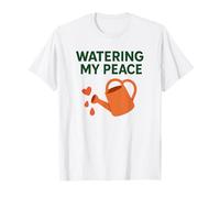 Watering My Peace Self, Care Mindfulness Motivational Garden Maglietta
