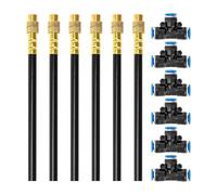 Watering Nozzles - 8in Adjustable Misting Sprayer | Brass Versatile Irrigation System - Durable spray boom set for greenhouse, lawn, and garden cooling, ideal for efficient plant hydration