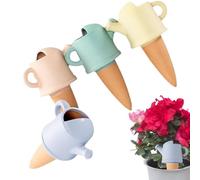 Watering Planter Insert Terracotta, Set Of 4 Piante Watering Globe, WaterShaped Drip Watering Spikes, Terracotta Automatic Irrigation System, Indoor Plant Watering Spikes, Terracotta Plant Watering