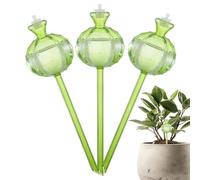 Watering Spikes For Indoor Plants - ABS, 10.24 Inches Drip Irrigation Globes, 3 Pack Self Watering System | Slow Release Plant Waterer, Automatic Plant Moisture Device For Flowers Orchids Garden