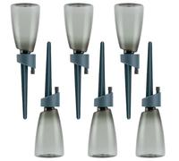 Watering Stakes - Automatic 6 Piece Plant Waterer | Slow Release Control Valve Spike, Abs Irrigation Device For Outdoor Indoor Pots And Vacation Plant Care