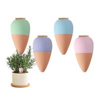 Watering Stakes, Irrigation Spikes, 4 Piece Automatic Plant Hydration System 15.16x4.72x7.8 Inches for Garden, Lawn, Flowerbed, Greenhouse, Nursery, Outdoor Care, Easy Setup Consistent Moisture