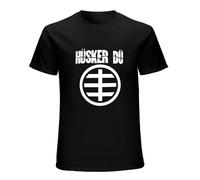 Waterlabo Men's Husker Du 'Circle Logo' T Shirt Black L