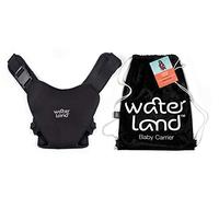 WaterLand Marsupio innovativo seggiolino per acqua e terra, nero, cinghia toracica impermeabile per bambini con cinghie regolabili, seggiolino leggero per il trasporto per piscina e spiaggia