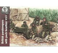 Waterloo 1/72 WWII Britannico Paracadutisti & 75mm Confezione Howitzers (3 Guns