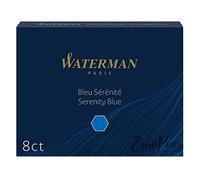 Waterman - 2 Confezioni da 8 Cartucce UGC Lunghe Inchiostro Blu Cancellabile