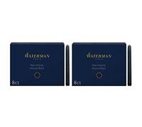 Waterman - 2 Confezioni da 8 Cartucce UGC Lunghe Inchiostro Nero