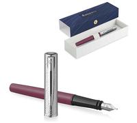 Waterman Allure Deluxe - Penna stilografica con incisione, idea regalo per uomo e donna, ispirata alla moda parigina, personalizzata, incisa (rosa, penna stilografica)