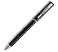 Waterman Allure Fountain Pen Black Lacquer Fine Nib Blue Ink Gift Box bl