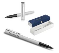 Waterman Allure - Penna roller con incisione, penna a sfera di lusso personalizzata, elegante penna regalo per uomini e donne, inchiostro blu (White C.T)
