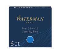 Waterman Blue Senerity Ink Refill for, international small Size - Pack of 6
