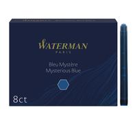 Waterman cartucce di inchiostro per penna stilografica lunghe blu mistero