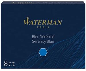 Waterman Cf. 8 Cartucce Standar Serenity Blue