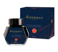 Waterman Fountain Pen Ink, Audacious Red, 50ml Bottle Audacious Red Ink Bottle