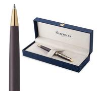 Waterman Penna a sfera Hémisphère | The Understated Edit | Nero lava | punta media | Inchiostro blu | confezione regalo