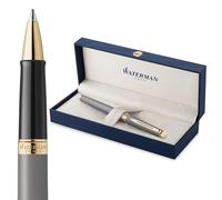 Waterman Penna roller Hémisphère | The Understated Edit | Grigio pietra | punta sottile | Inchiostro nero | confezione regalo