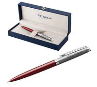 Waterman Hémisphère - Penna a sfera con incisione, regalo per uomo e donna, ispirata alla moda Parigi, personalizzata, inchiostro blu (Red C.C, penna a sfera