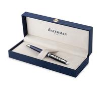 Waterman Hémisphère Ballpoint Pen Black & Blue Lacquer with Palladium Coated T